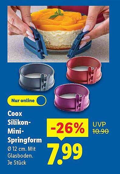 Coox Silikon-Mini-Springform Ø 12 cm - Jetzt im Angebot!