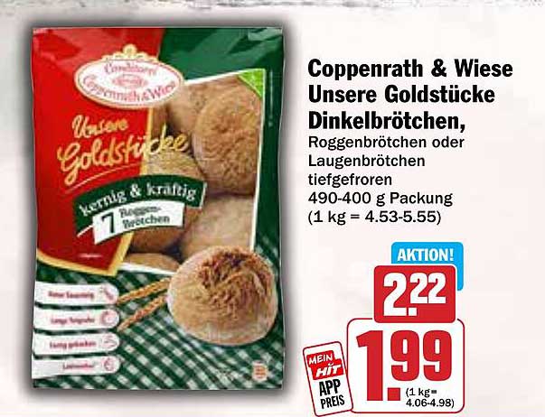 Coppenrath & Wiese Unsere Goldstücke Dinkelbrötchen, Roggenbrötchen oder Laugenbrötchen