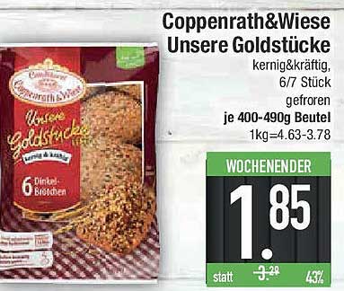 Coppenrath&Wiese Unsere Goldstücke - kernig & kräftig, 6/7 Stück gefroren