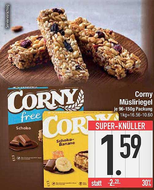 Corny Müsliriegel je 96-150g Packung