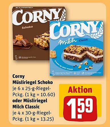 Corny Müsliriegel Schoko und Milch Classic im Angebot