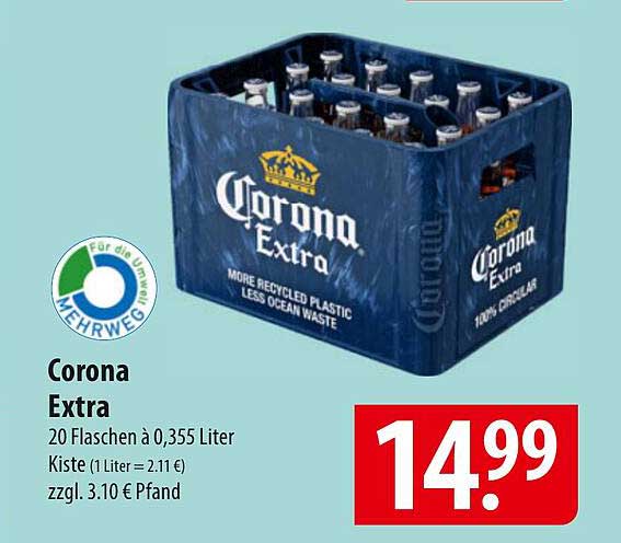 Corona Extra 20 Flaschen à 0,355 Liter Kiste