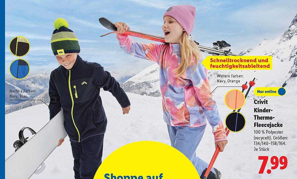 Crivit Kinder-Thermo-Fleecejacke