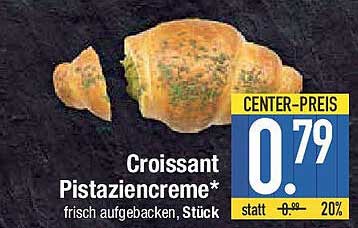 Croissant Pistaziencreme, frisch aufgebacken, Stück