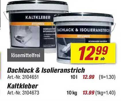 Dachlack & Isolieranstrich sowie Kaltkleber - Hochwertige Lösungen für Ihr Bauprojekt