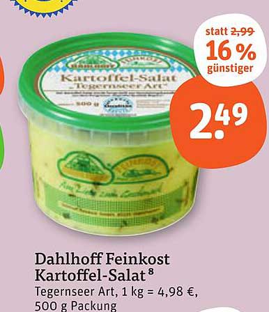 Dahlhoff Feinkost Kartoffel-Salat Tegernseer Art 500 g