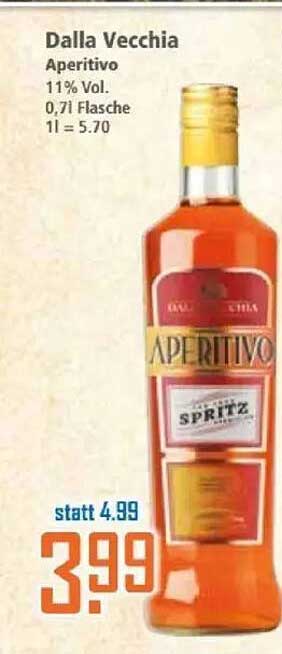 Dalla Vecchia Aperitivo 0,7l für nur 3,99 €