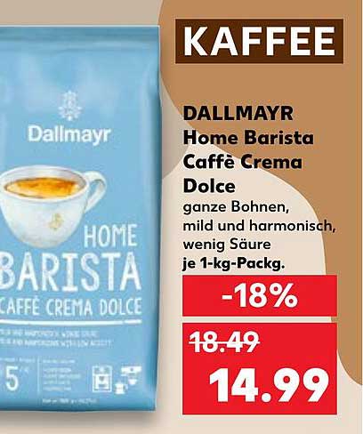 DALLMAYR Home Barista Caffè Crema Dolce 1 kg