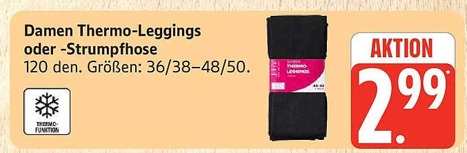 Damen Thermo-Leggings oder -Strumpfhose 120 den.