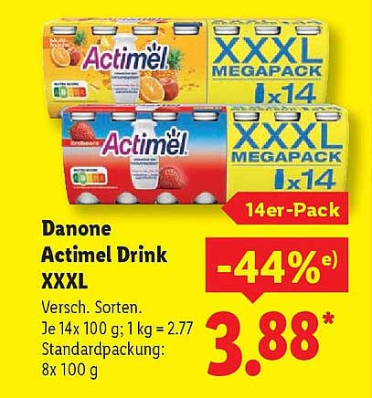 Danone Actimel Drink XXXL