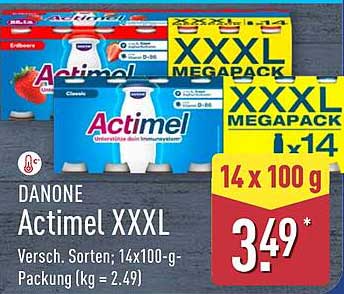DANONE Actimel XXXL - 14 x 100 g Packung
