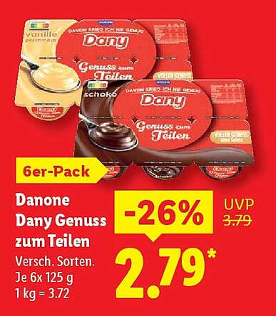 Danone Dany Genuss zum Teilen 6er-Pack