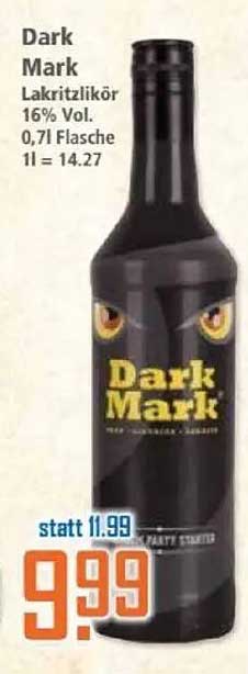 Dark Mark Lakritzlikör 0,7l - Special Offer