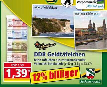 DDR Geldtäfelchen Vollmilch-Schokolade 60 g