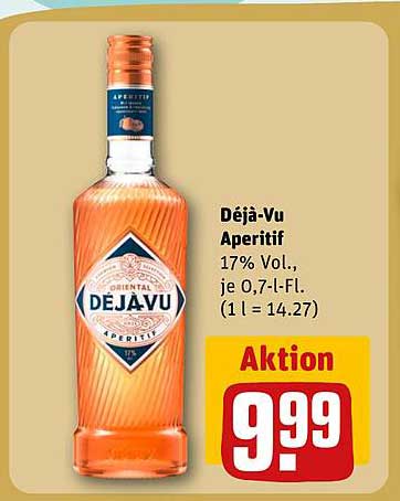 Déjà-Vu Aperitif 0,7L - Aktion 9,99 €