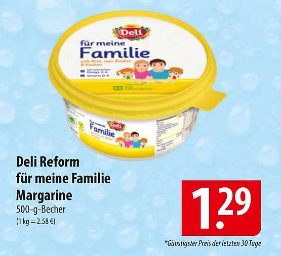 Deli Reform für meine Familie Margarine 500-g-Becher