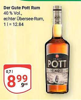 Der Gute Pott Rum 40 % Vol., 0,7 l