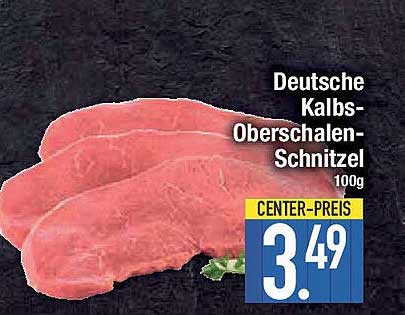 Deutsche Kalbs-Oberschalen-Schnitzel 100g