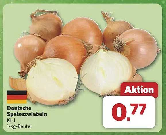 Deutsche Speisezwiebeln - 1-kg-Beutel für nur 0,77 €