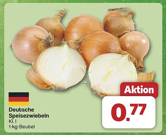 Deutsche Speisezwiebeln KI. I - 1-kg-Beutel