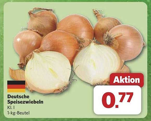 Deutsche Speisezwiebeln K.I. I – 1-kg-Beutel