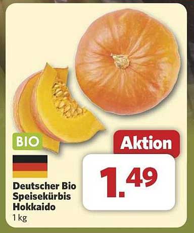 Deutscher Bio Speisekürbis Hokkaido 1 kg