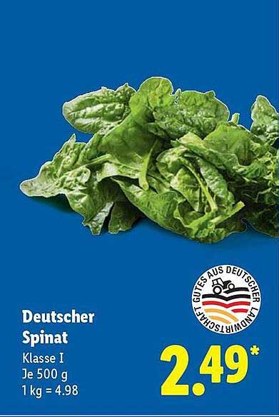 Deutscher Spinat Klasse I 500 g