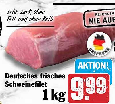 Deutsches frisches Schweinefilet 1 kg