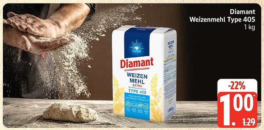 Diamant Weizenmehl Type 405 1 kg