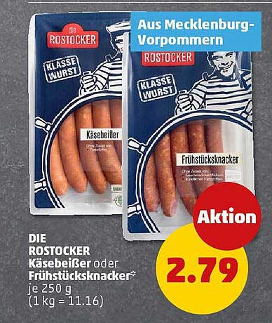 DIE ROSTOCKER Käsebeißer oder Frühstücksnack 250 g