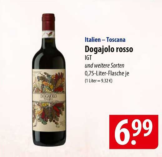 Dogajolo rosso IGT 0,75-Liter-Flasche