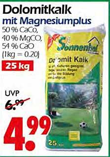 Dolomitkalk mit Magnesiumplus - 25kg