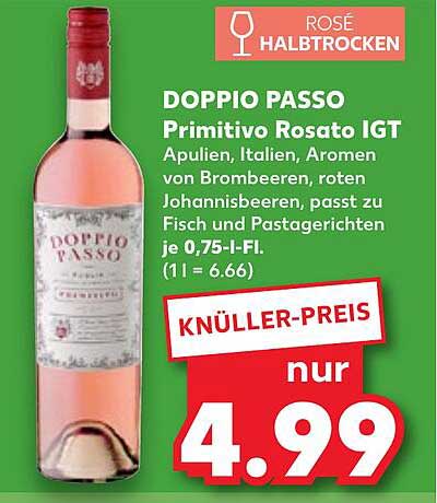 DOPPIO PASSO Primitivo Rosato IGT