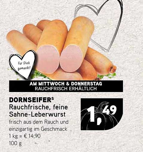 DORNSEIFER® Rauchfrische, feine Sahne-Leberwurst