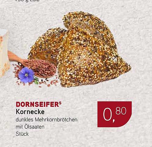 DORNSEIFERS Kornecke dunkles Mehrkornbrötchen mit Ölsaaten Stück