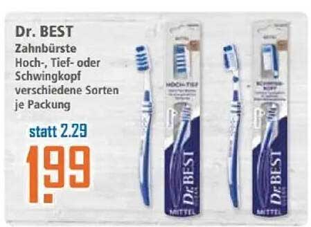 Dr. BEST Zahnbürste Hoch-, Tief- oder Schwingkopf verschiedene Sorten je Packung