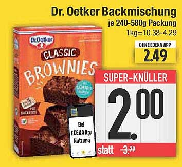 Dr. Oetker Backmischung je 240-580g Packung