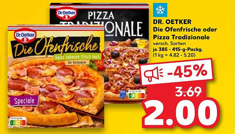 Dr. Oetker Die Ofenfrische oder Pizza Tradizionale