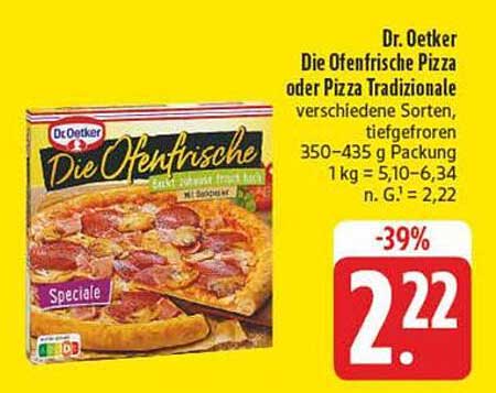 Dr. Oetker Die Ofenfrische Pizza oder Pizza Tradizionale, verschiedene Sorten