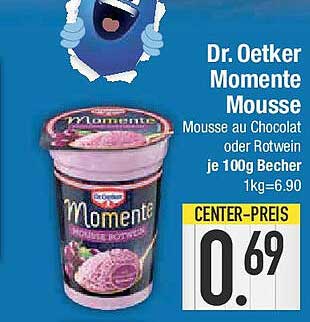Dr. Oetker Momente Mousse - Mousse au Chocolat oder Rotwein