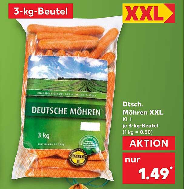 Dt. Möhren XXL 3-kg-Beutel