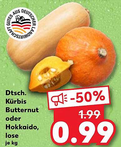 Dtsch. Kürbis Butternut oder Hokkaido, lose