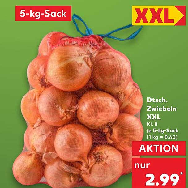 Dtsch. Zwiebeln XXL - 5-kg-Sack