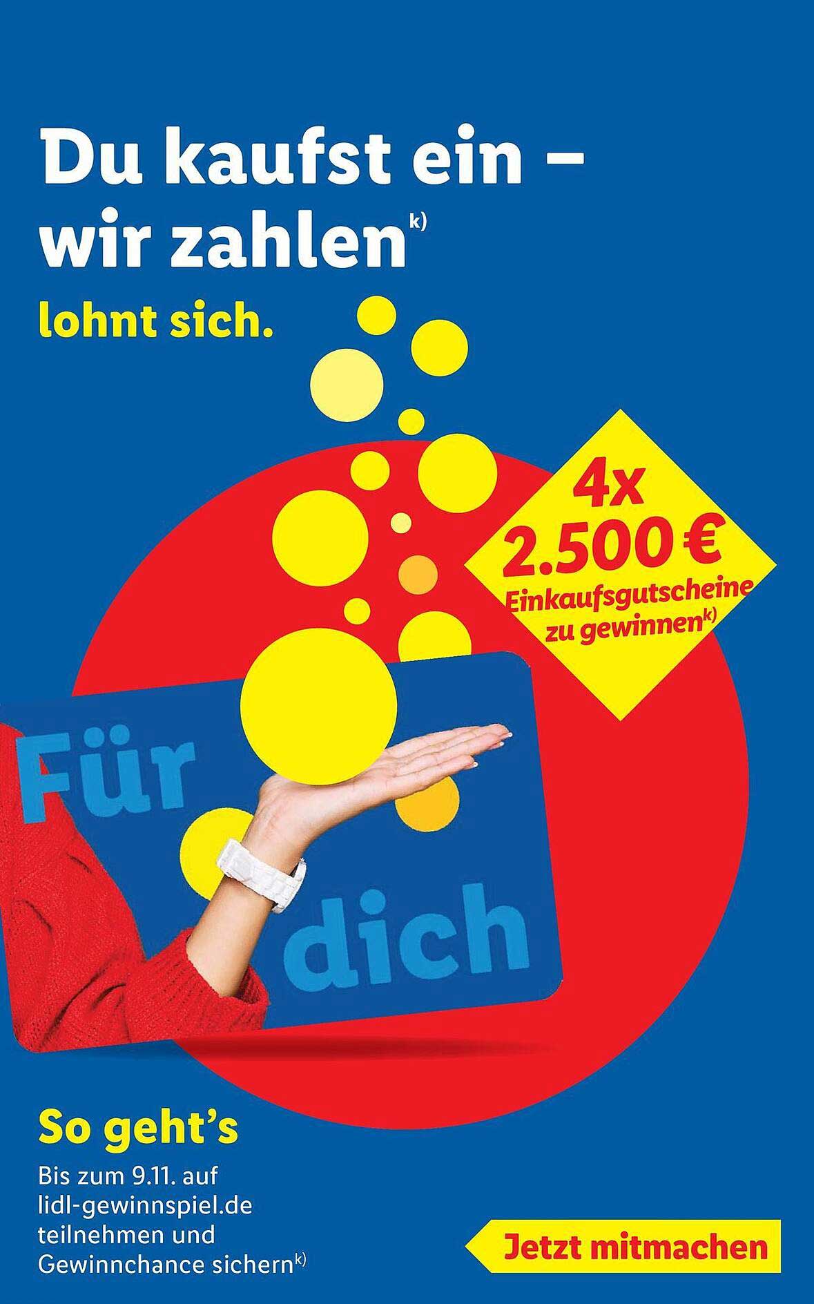 Du kaufst ein – wir zahlen