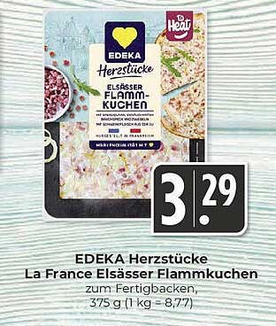 EDEKA Herzstücke La France Elsässer Flammkuchen zum Fertigbacken
