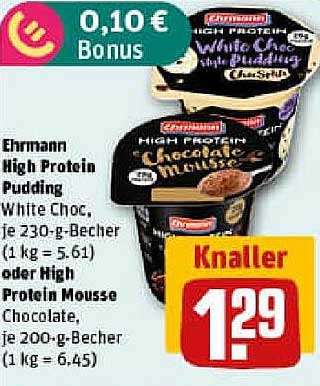 Ehrmann High Protein Pudding - Knaller!