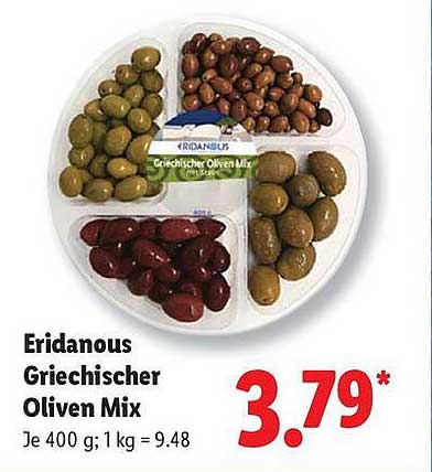 Eridanous Griechischer Oliven Mix 400 g