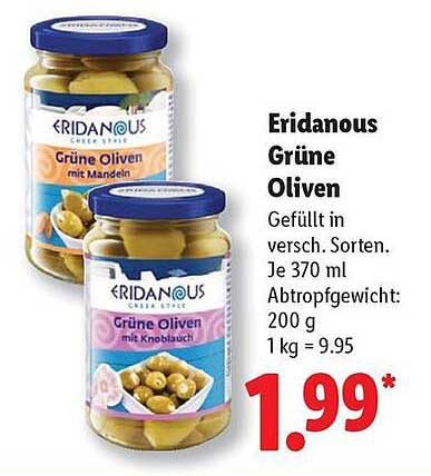 Eridanous Grüne Oliven