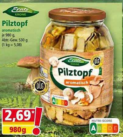 Ernte Krone Pilztopf aromatisch 980 g