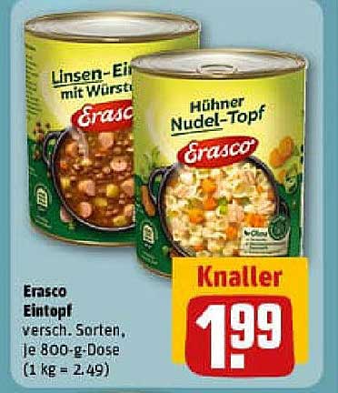 Ersasco Eintopf - verschiedene Sorten je 800-g-Dose